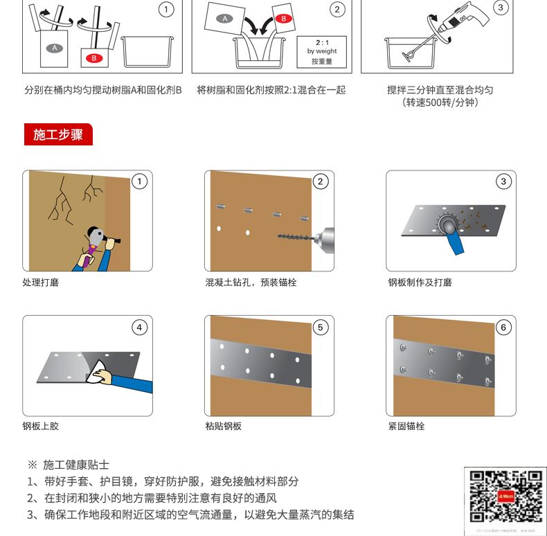 包钢邕宁粘钢加固施工过程